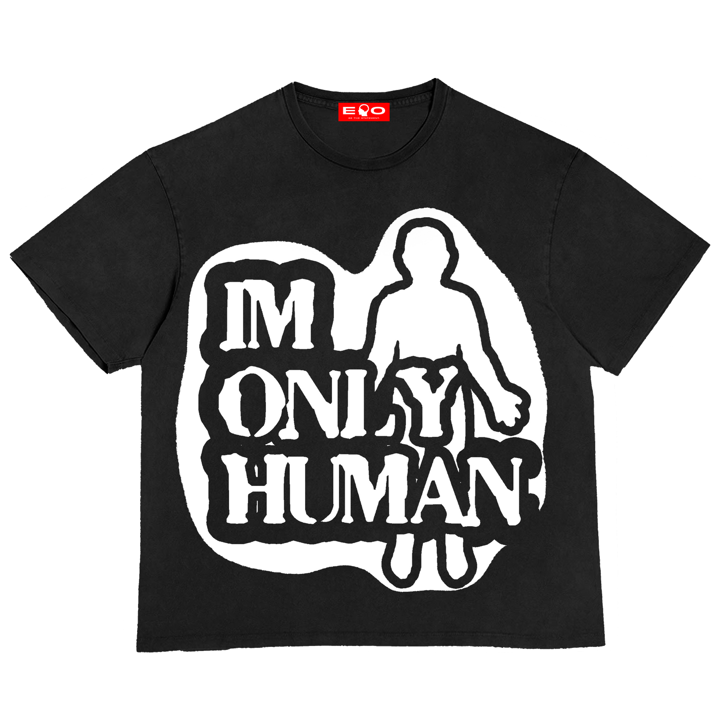 IM ONLY HUMAN TEE (BLACK)