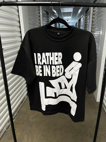 EOO "I RATHER BE IN BED." TEE (BLACK)
